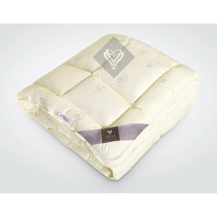 Ковдра полуторна ІДЕЯ Wool Classic 140х210 (шерстепон/мікрофібра)