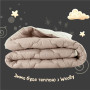 Ковдра євро ІДЕЯ Woolly 200х220 (шерстепон/мікрофібра)