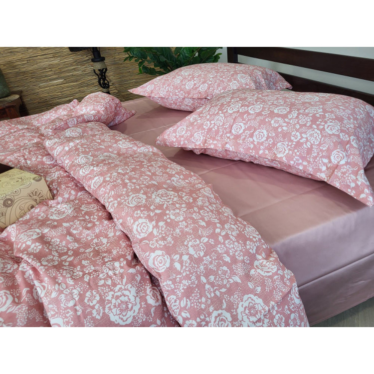 КПБ Комфорт Текстиль сатин premium Muscat Rose полуторний