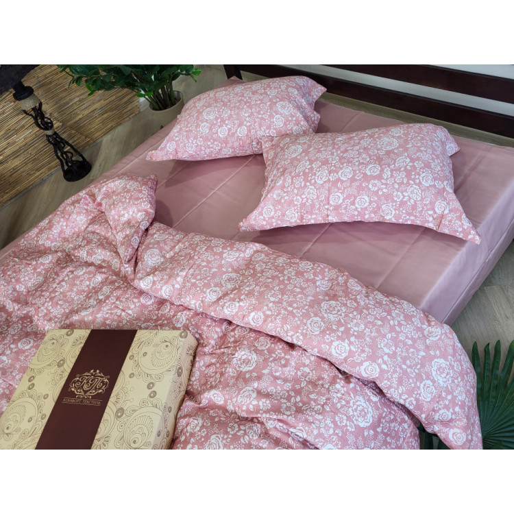 КПБ Комфорт Текстиль сатин premium Muscat Rose полуторний