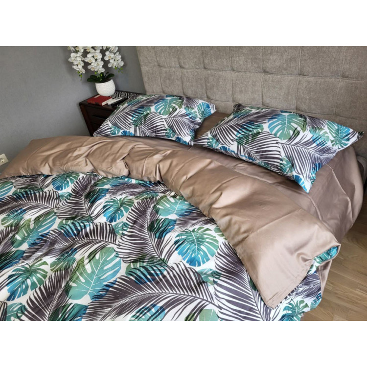 КПБ Комфорт Текстиль сатин premium Tropics євро