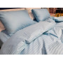 КПБ Комфорт Текстиль сатин страйп Lux Light Blue сімейний