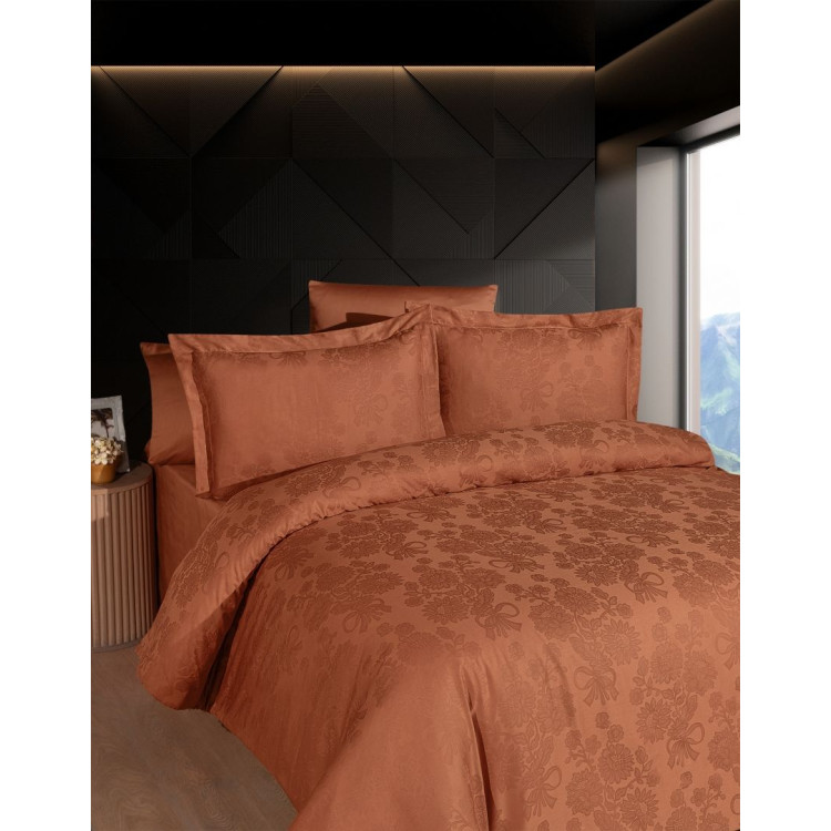 Комплект постільної білизни First Choice Herra Tile сатин жакард євро