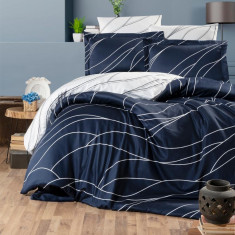 КПБ First Choice Mesi Navy Blue сатин євро