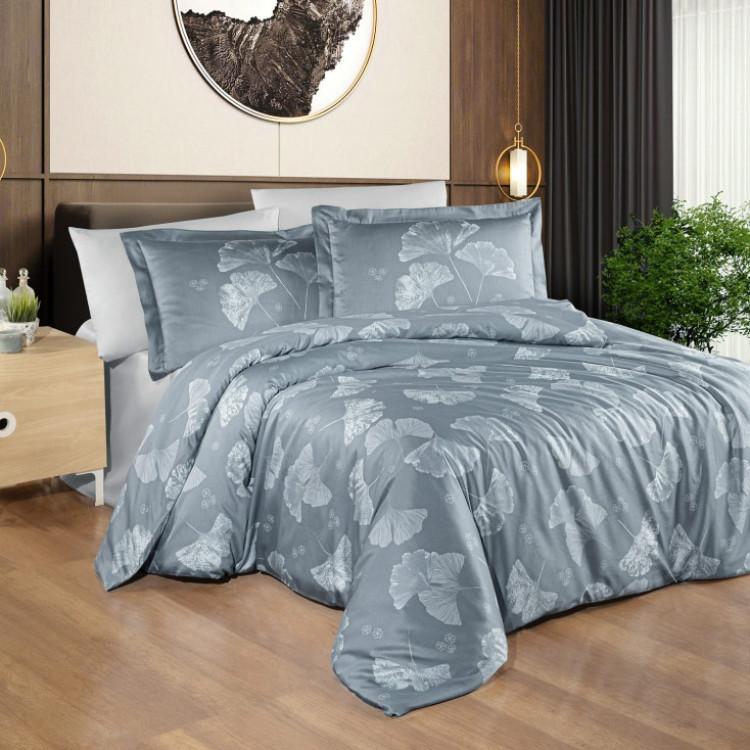Комплект постільної білизни First Choice Sofira Indigo сатин євро