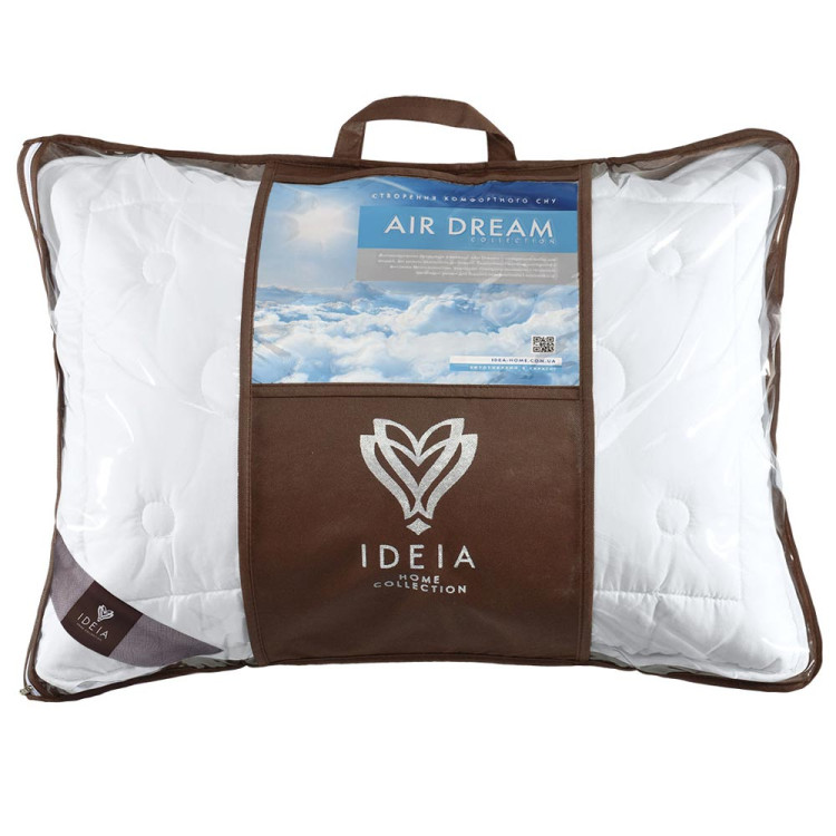 Подушка ІДЕЯ Air Dream Exclusive 50x70 см (силіконізоване поліефірне волокно/поплін)