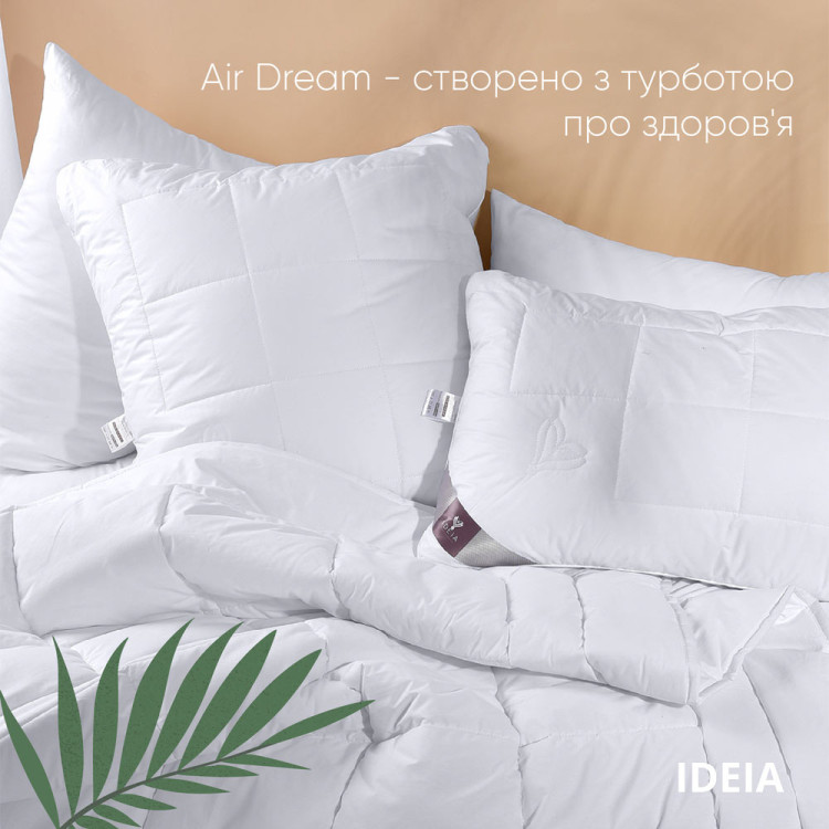 Подушка ІДЕЯ Air Dream Premium 70x70 см (силіконізоване поліефірне волокно/перкаль)