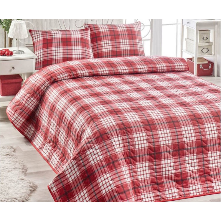 Покривало стебане Eponj Home Burberry Kirmizi 160x220