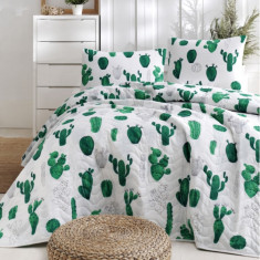 Покривало стебане Eponj Home Kaktus Yesil 200x220