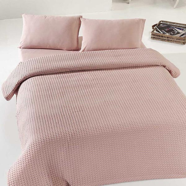 Покривало піке вафельне Eponj Home Burumcuk Gulkurusu 160x235